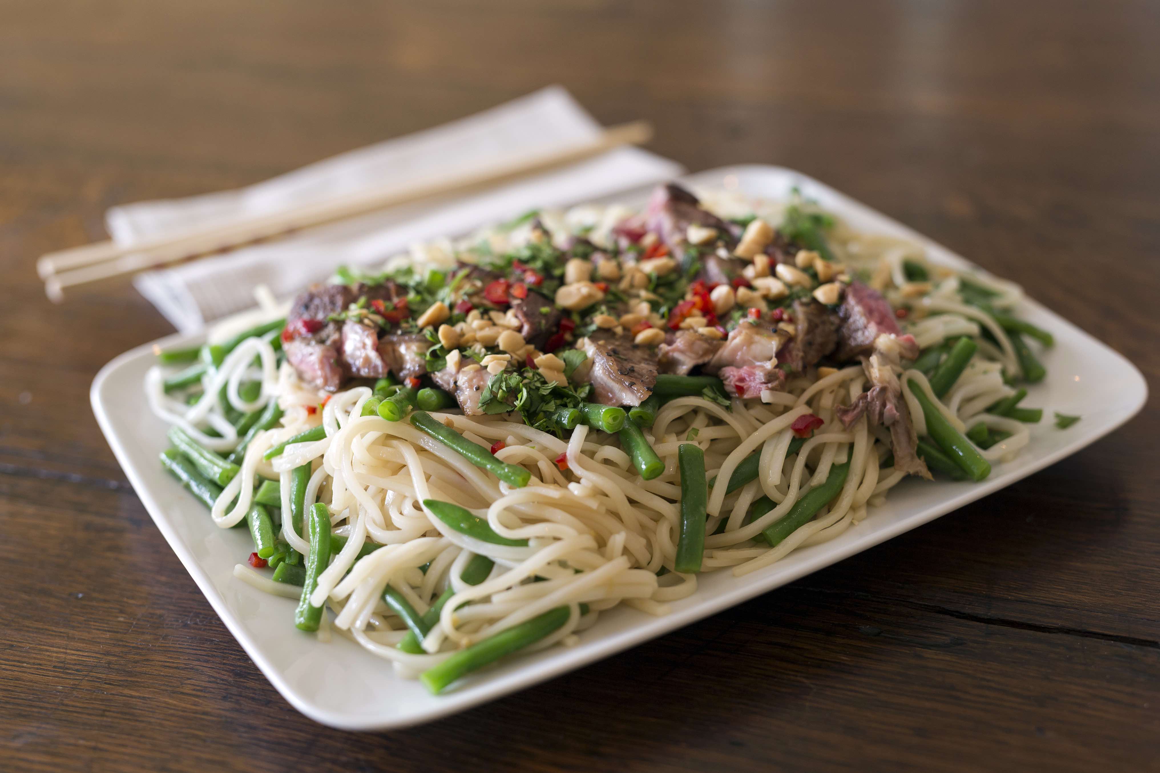 Asian Steak and Noodle Salad Recipe Sarah Sharratt