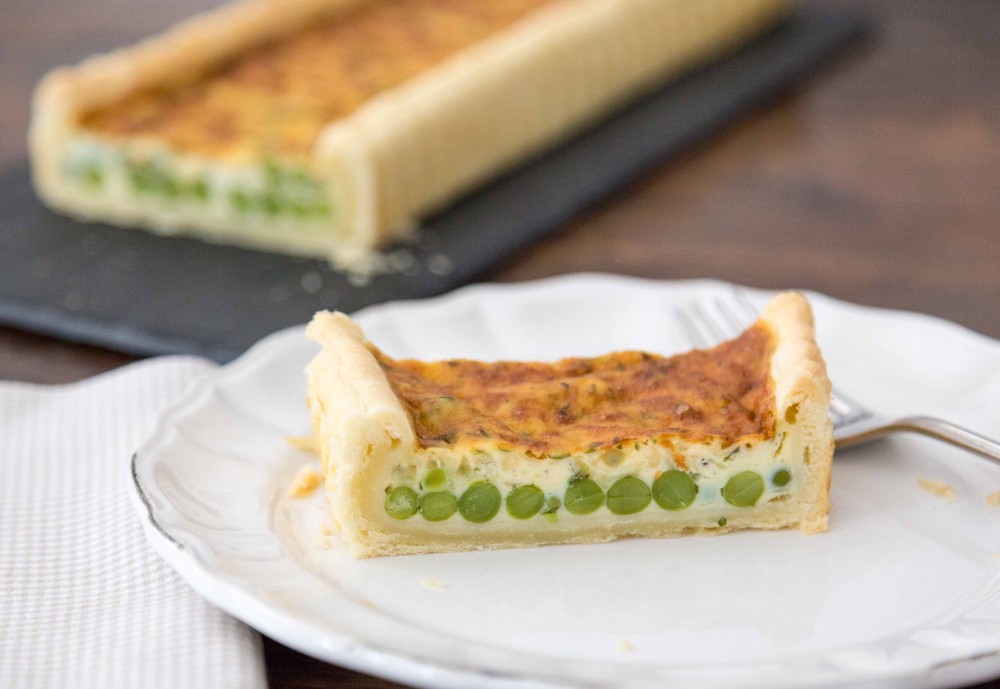Pea Quiche Recipe Sarah Sharratt