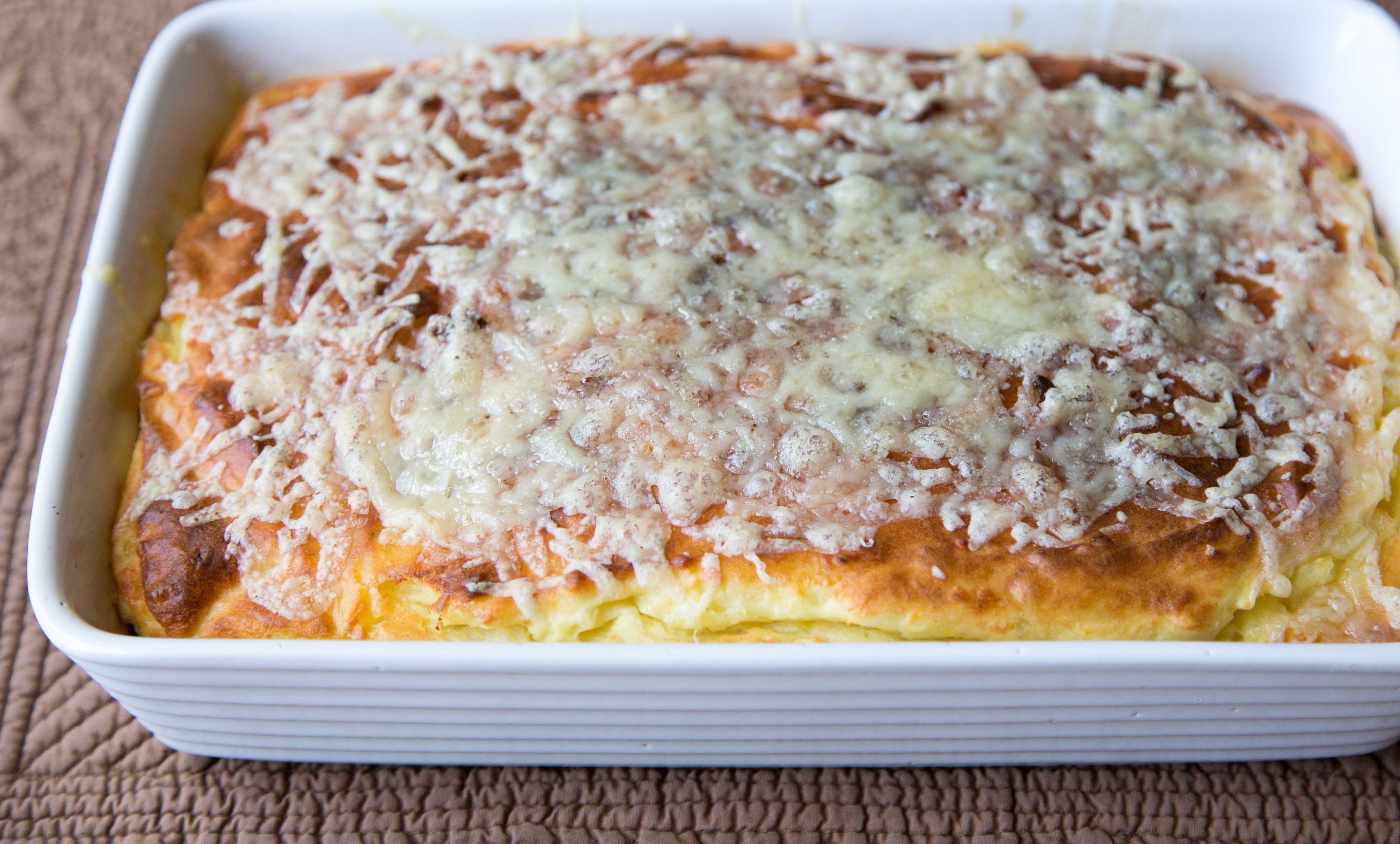 Puffed Potato and Cheese Bake Recipe Sarah Sharratt