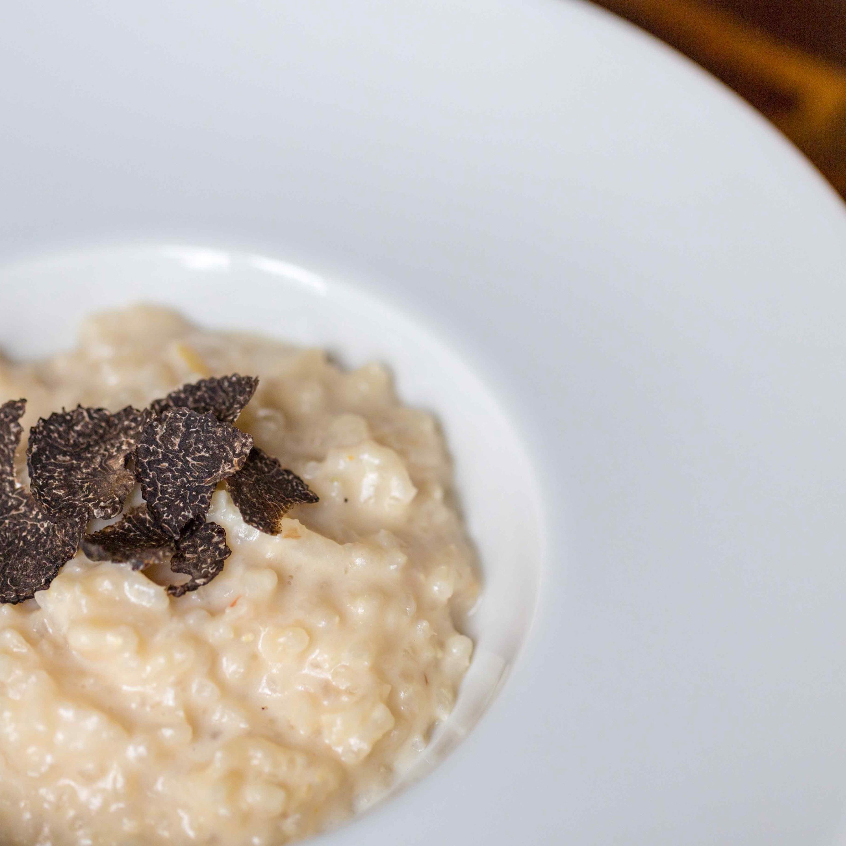 Champagne Risotto with Truffles Recipe Prepared by Sarah Sharratt on UpRooted
